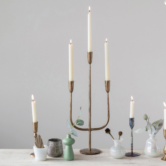 Hand Forged Metal Candelabra