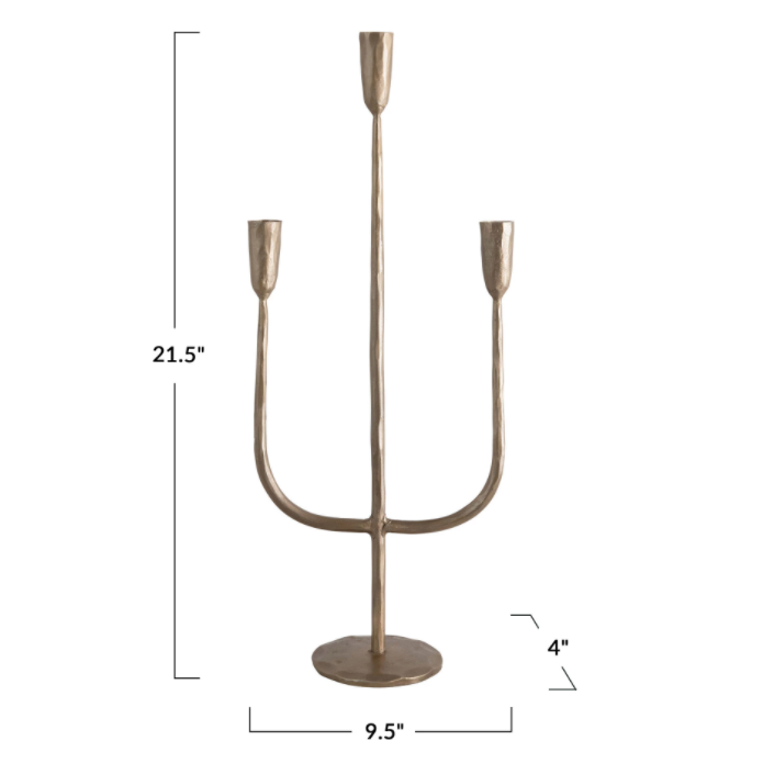 Hand Forged Metal Candelabra