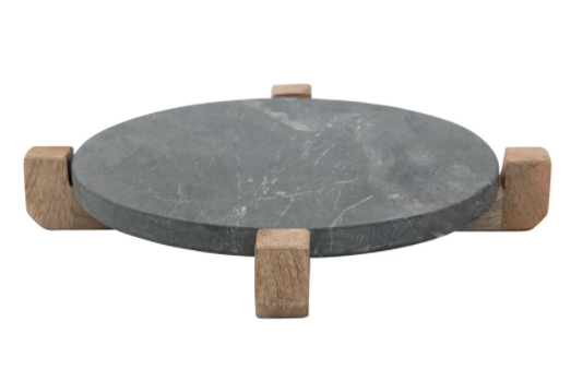 Marble Serving Board with Stand