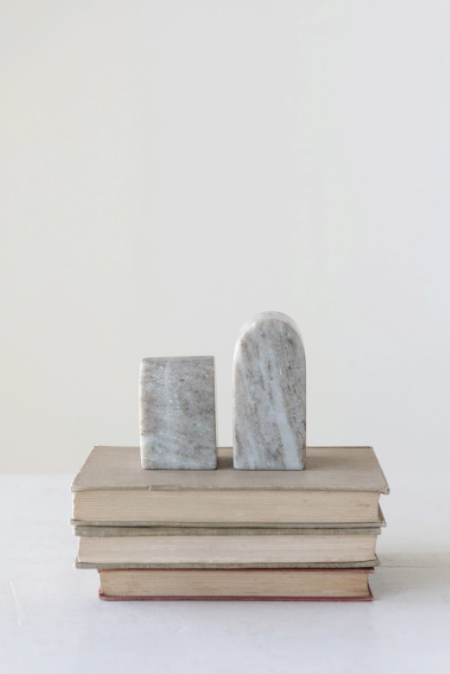 Marble Bookends